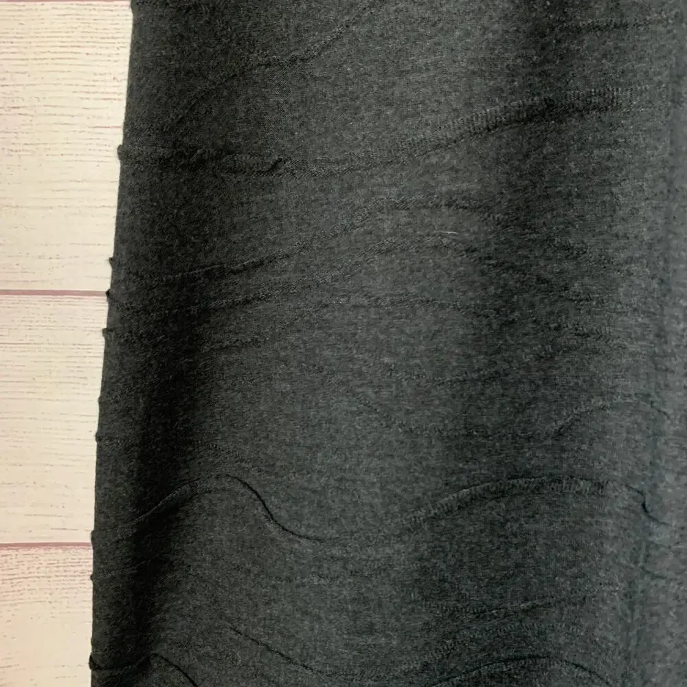 Christopher & Banks Gray Cowl Neck Dress Short Sleeves Size 6
